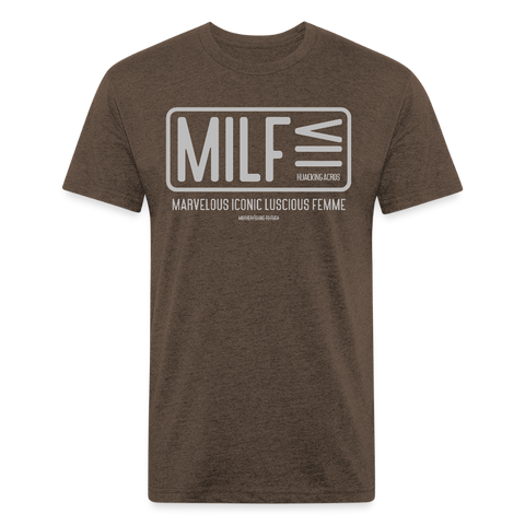 MILF Tee - heather espresso