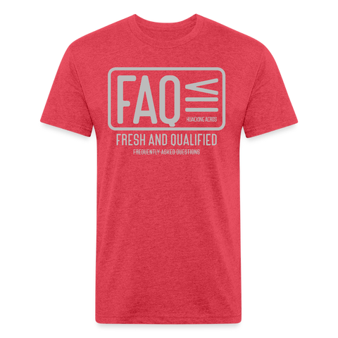FAQ Tee - heather red