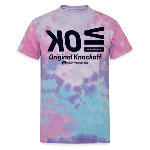 OK Blue Acro Tee - cotton candy