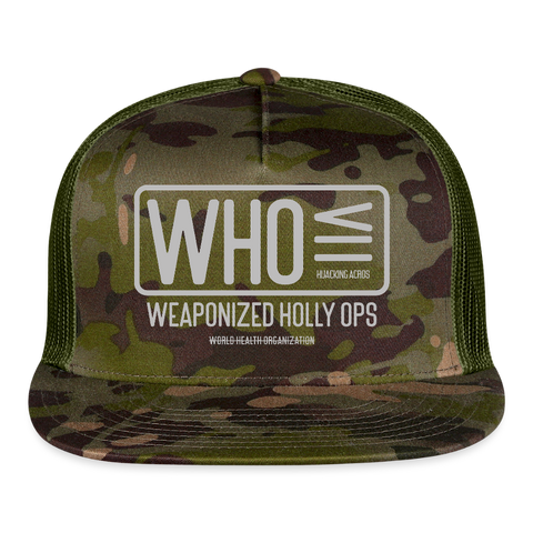 WHO Truckers Hat - MultiCam\green