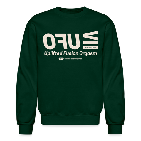 UFO Beige Acro Gildan Sweat - forest green