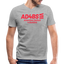 AD4BS Red Acros B&C V Neck - heather gray