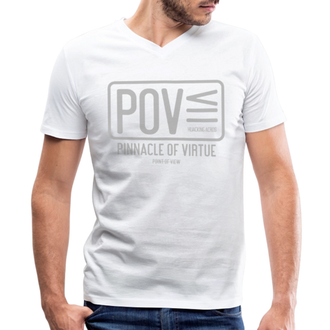 POV V Neck - white