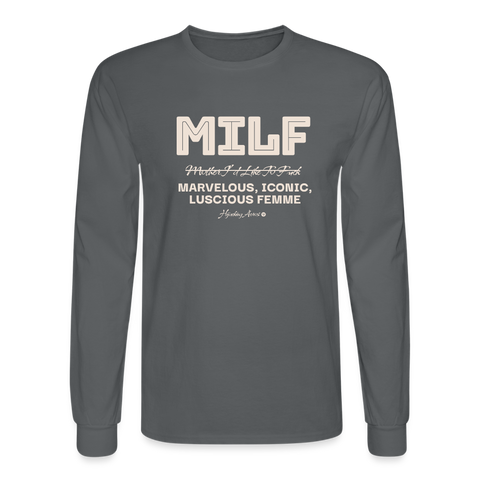 MILF Long Sleeve - charcoal