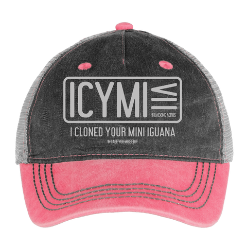 ICYMI Hat - washed pink / silver 