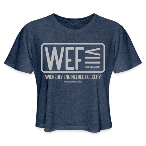 WEF tee - heather navy