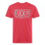 FUCK tee - heather red