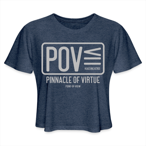 POV Tee - heather navy