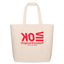 OK Red Acro Tote - natural