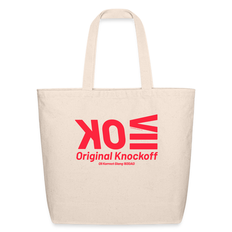 OK Red Acro Tote - natural