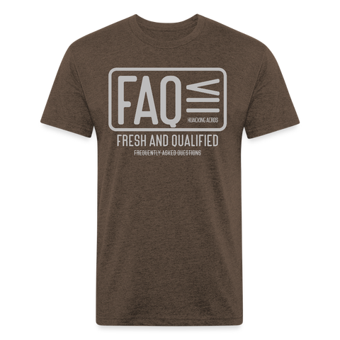 FAQ Tee - heather espresso