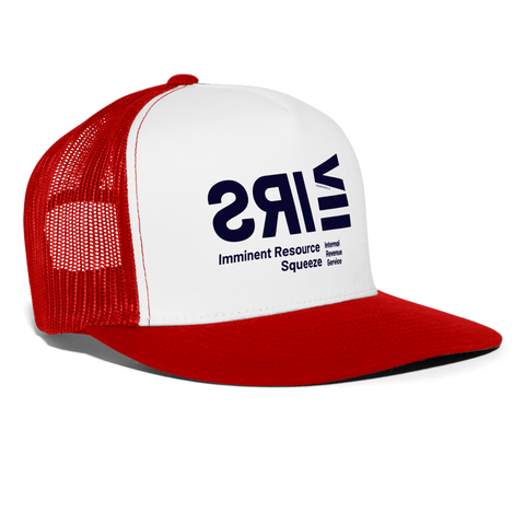 IRS Blue Acro Trucker Hat - white/red