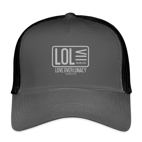 LOL Vintage Hat - smoke grey/black