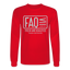 FAQ Long Sleeve - red