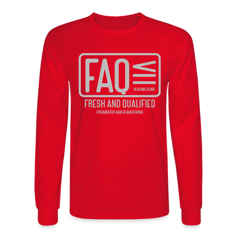 FAQ Long Sleeve - red