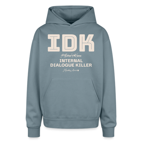 IDK Oversized Hoodie - stone blue