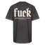 FUCK Beige Acro Heavy Tee - charcoal grey