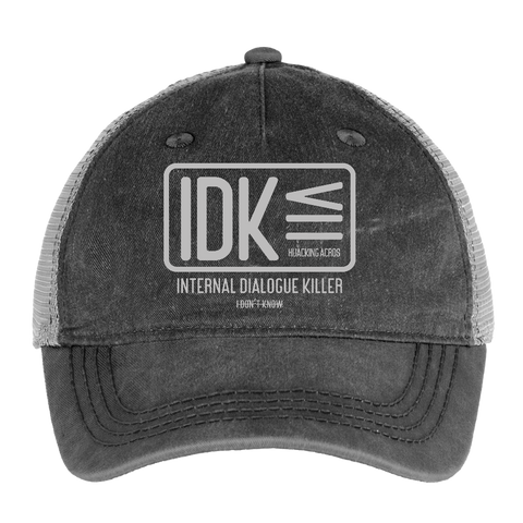 IDK Vintage Hat - washed black / silver