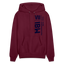 IBM Beige Acro Hoodie - burgundy