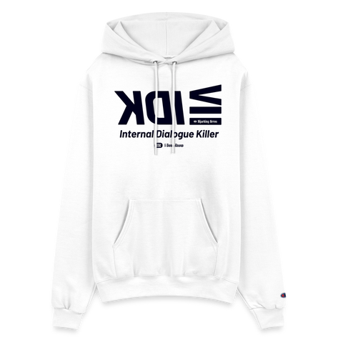 IDK Blue Acro Champion Hoodie - white