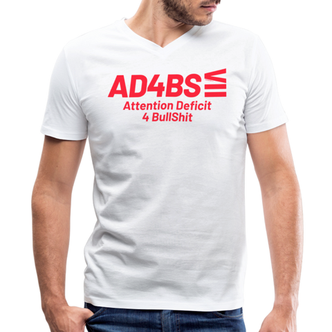 AD4BS Red Acro V Neck - white