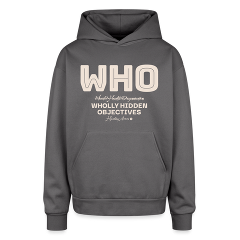 WHO Oversized Hoodie - graphite gray