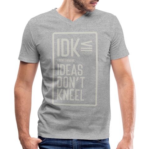IDK V Neck - heather gray