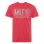 MILF Tee - heather red