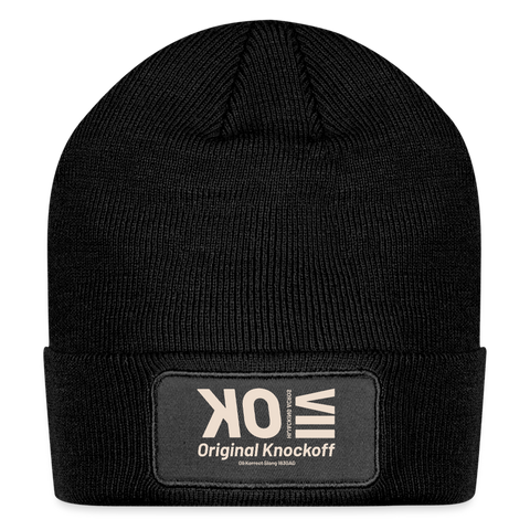 OK Beige Acro Beanie - black