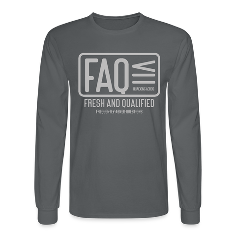 FAQ Long Sleeve - charcoal