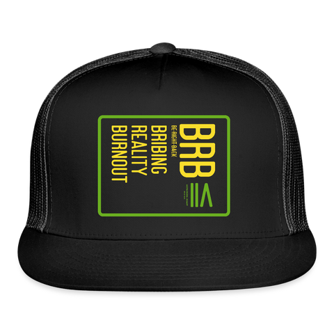 BRB Trucker Hat - black/black
