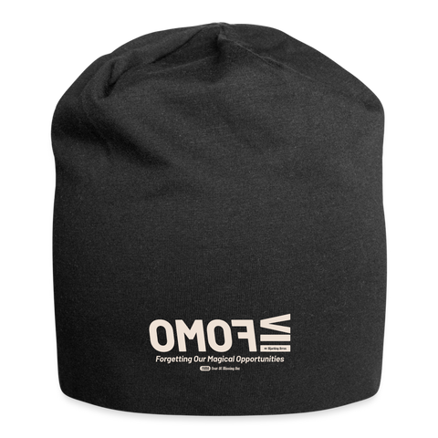 FOMO Beige Acro Beanie - black