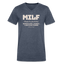 MILF V Neck - heather navy