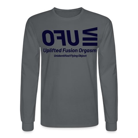 UFO Blue Acro Long Sleeve Tee - charcoal