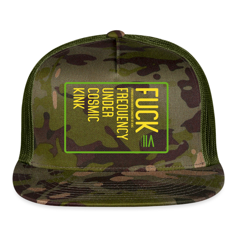 FUCK Truckers Hat - MultiCam\green