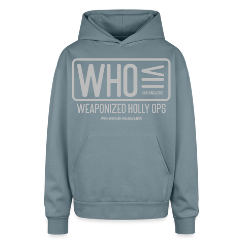 WHO Oversized Hoodie - stone blue