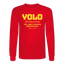 YOLO Long Sleeve - red