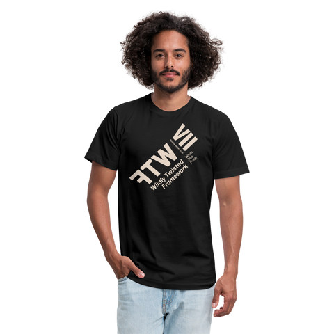 WTF Beige Acro Tshirt - black