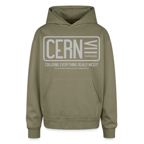 CERN Oversized Hoodie - olive