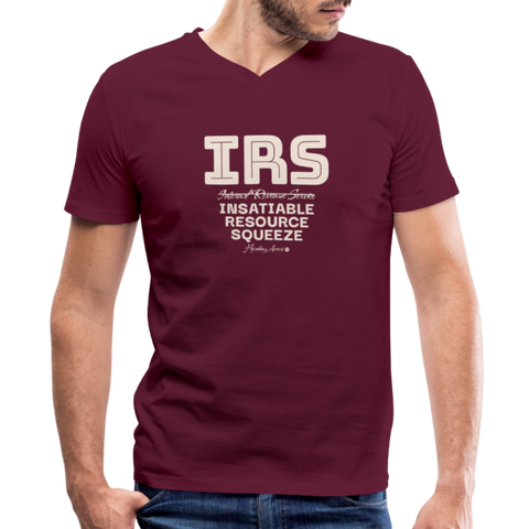 IRS V Neck - maroon