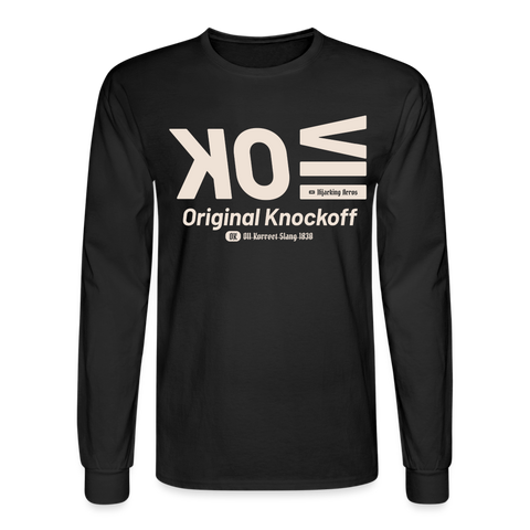 OK Beige Acro Long Sleeve - black