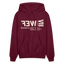 WEF Beige Acro Hoodie - burgundy