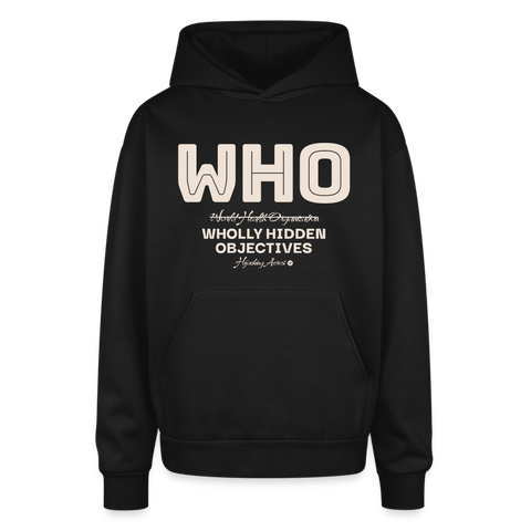 WHO Oversized Hoodie - black