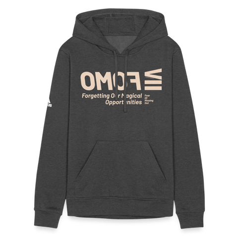 FOMO Beige Acro Adidas Hoodie - charcoal grey