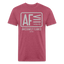 AF Tee - heather burgundy