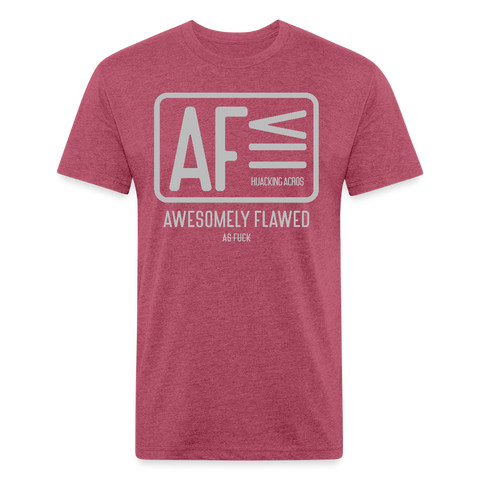 AF Tee - heather burgundy