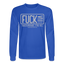 FUCK Long Sleeve - royal blue