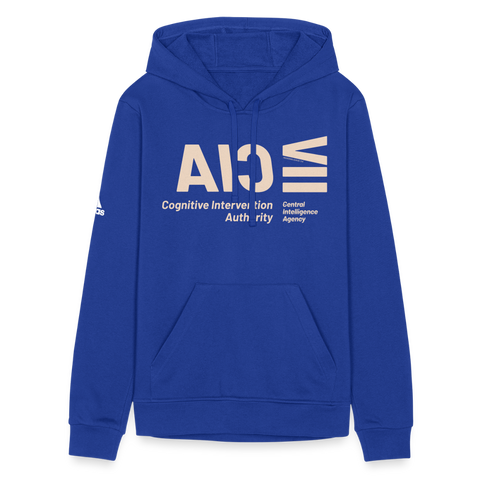 CIA Beige Acro Adidas Hoodie - royal blue