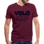 YOLO V Neck - maroon