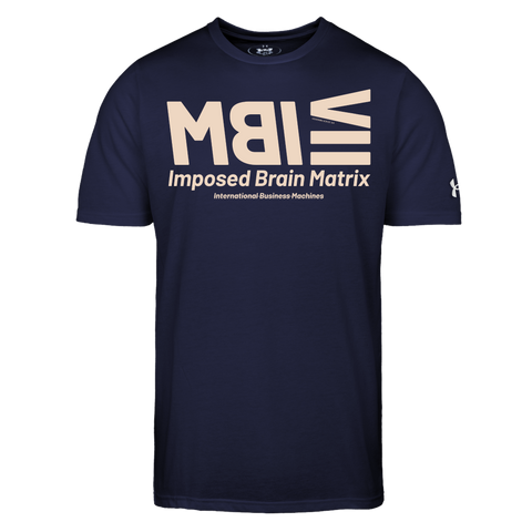 IBM Beige Acro Under Armor Tee - navy